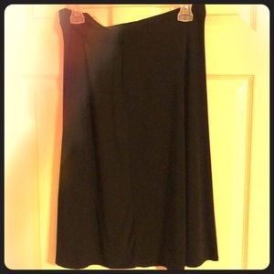 Black swing skirt